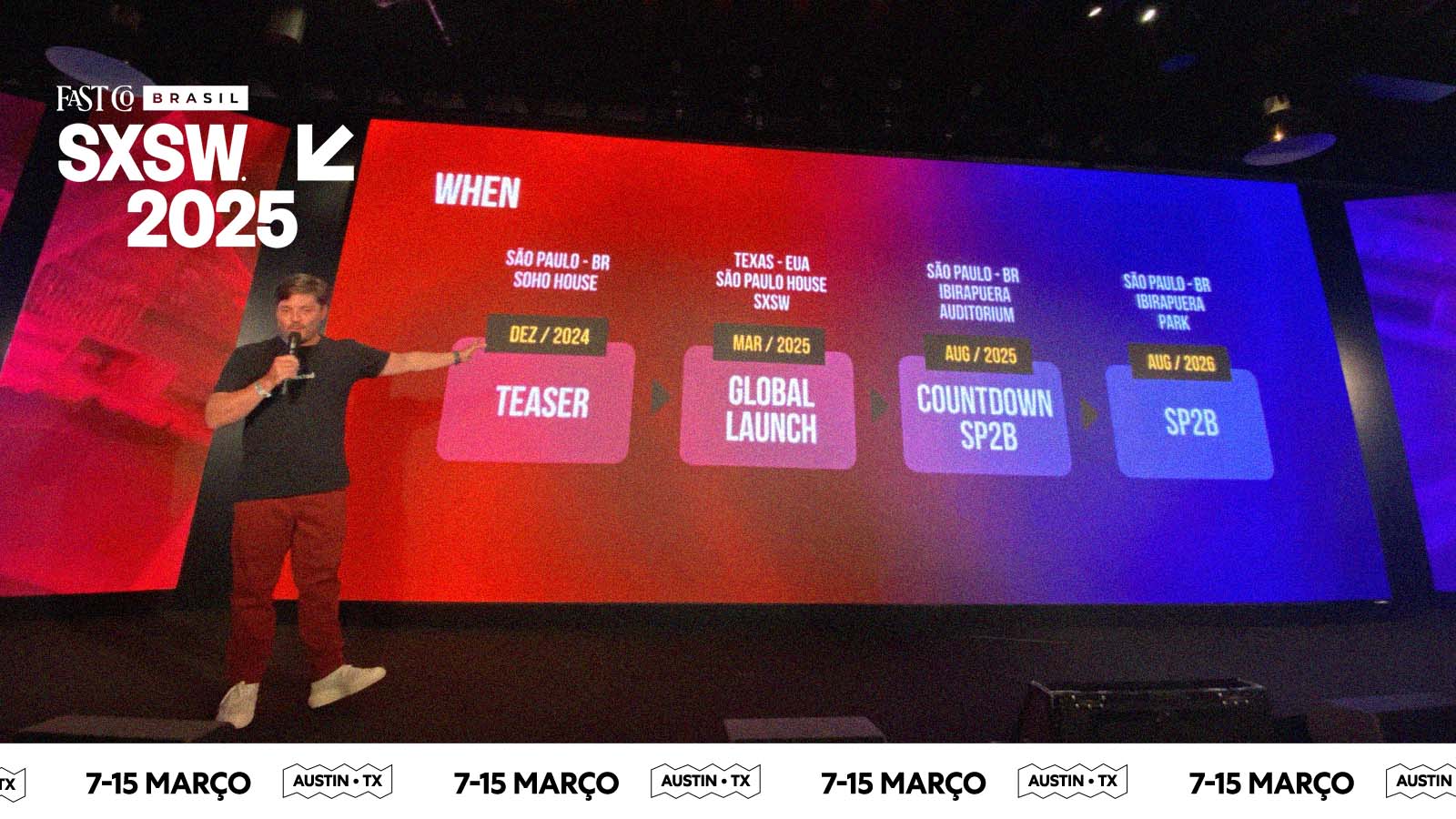 Apresentação do festival São Paulo Beyond Business, na SP House