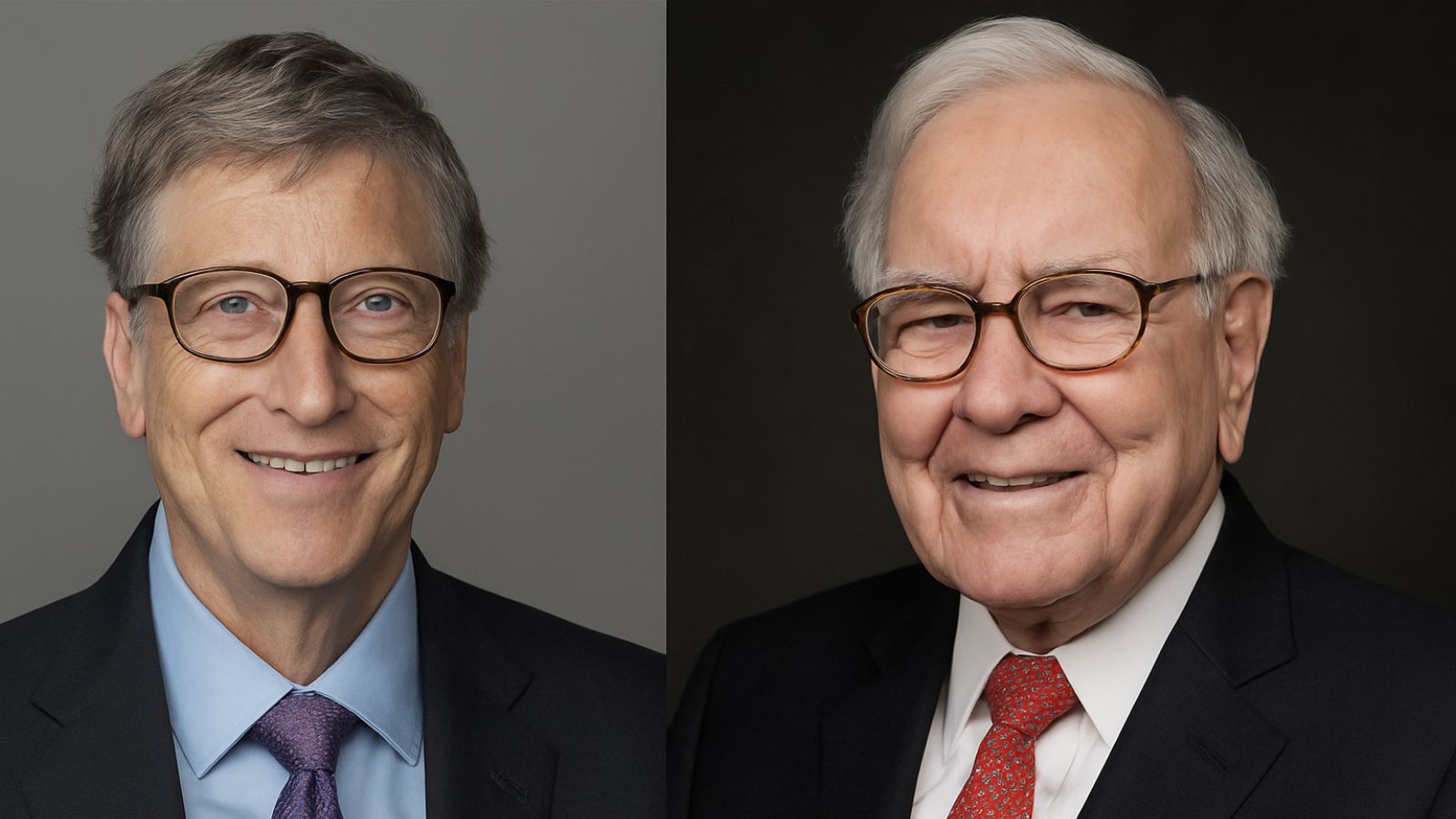 Warren Buffett e Bill Gates lado a lado