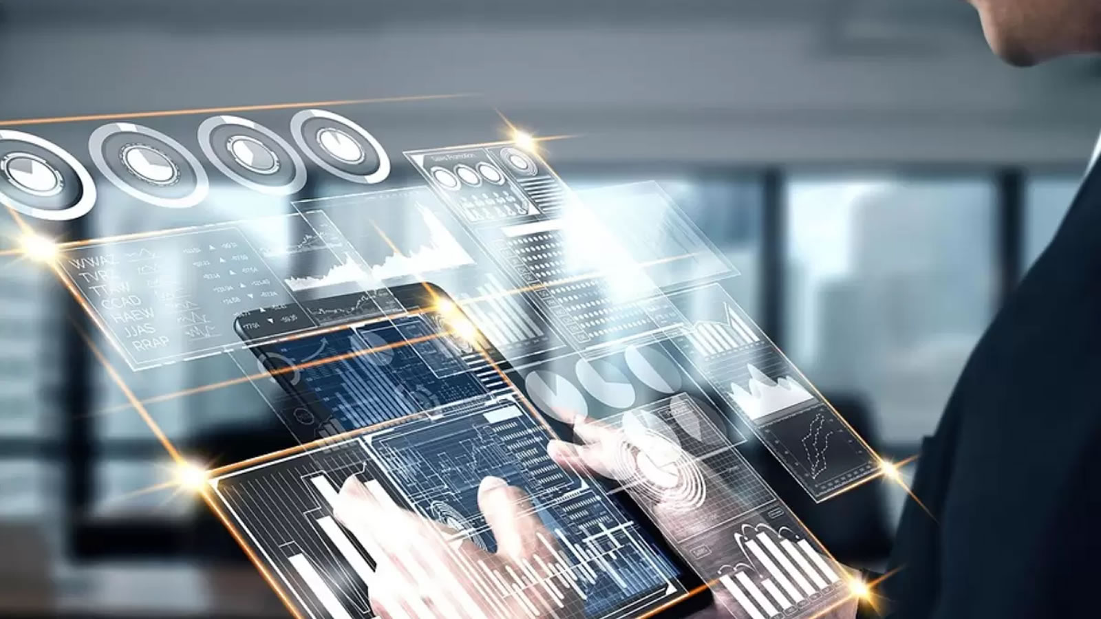 Homem branco usando inteligência artificial