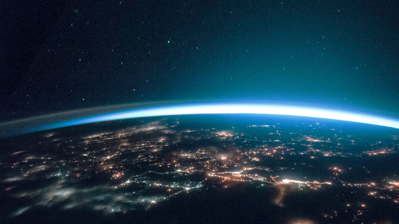 Vista do planeta Terra do espaço