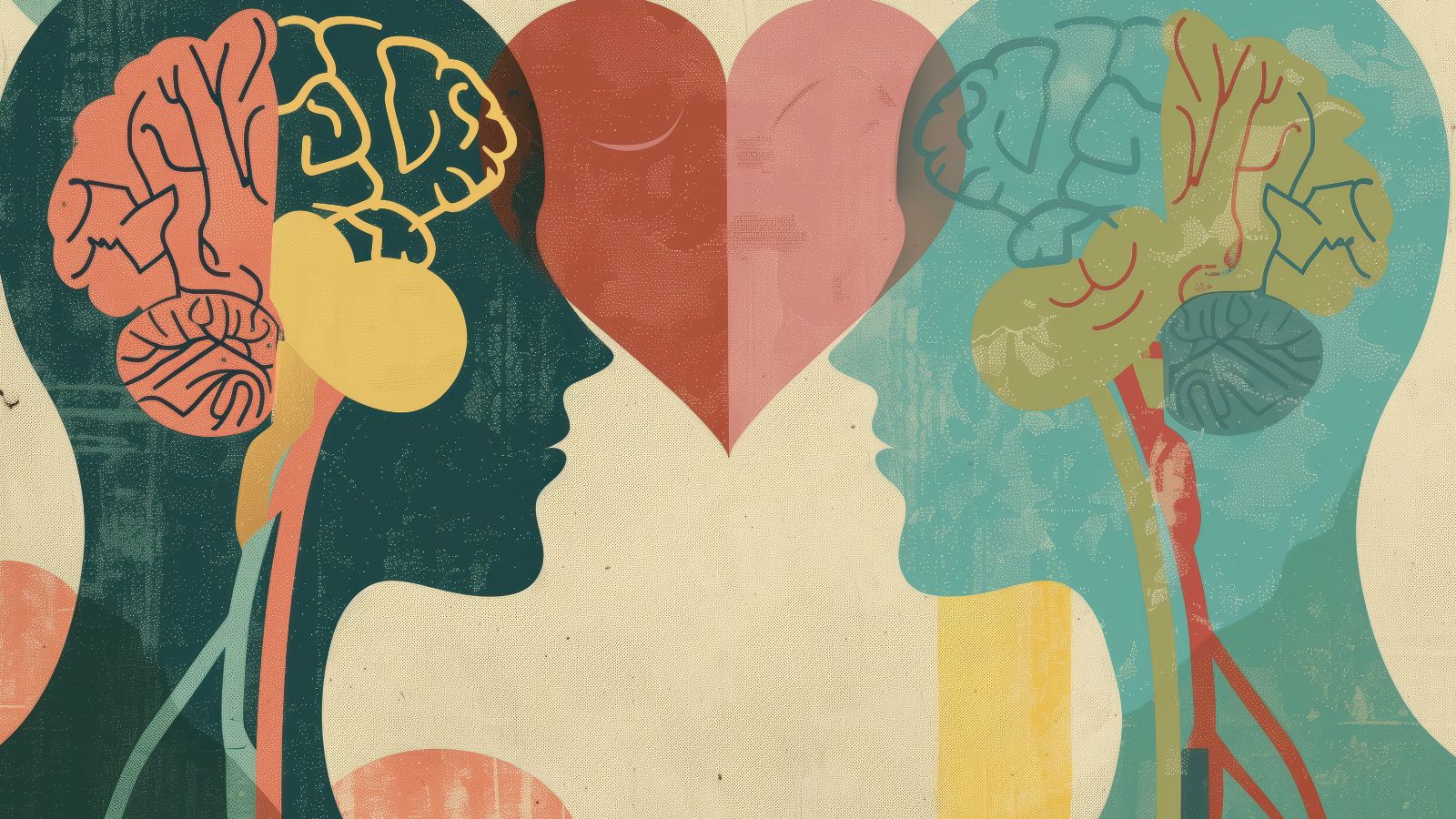 Desenho de pessoas se conectando