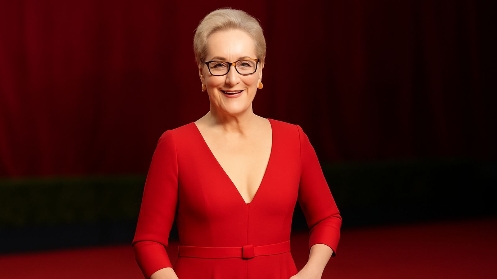Uma versão semelhante à atriz Meryl Streep criada por IA