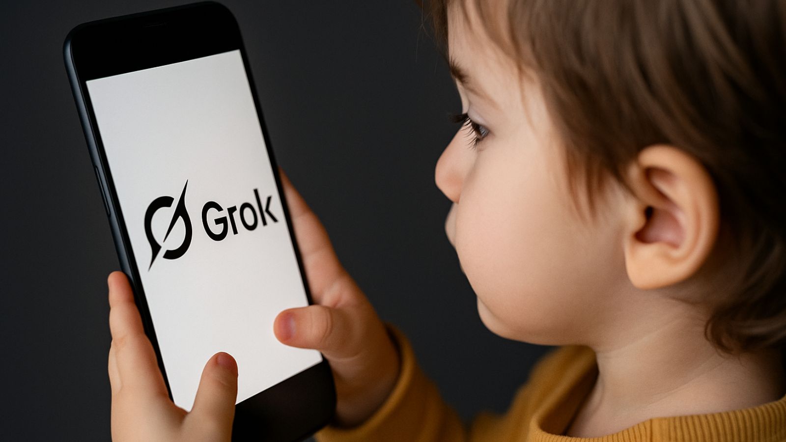 Criança usando Grok