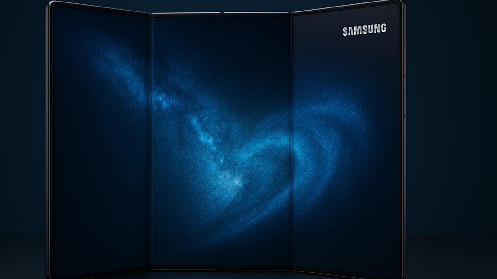 Smartphone da Samsung de três telas