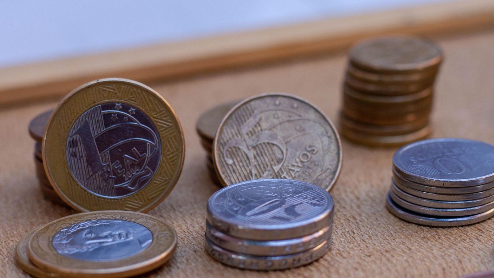 Moedas de real brasileiro