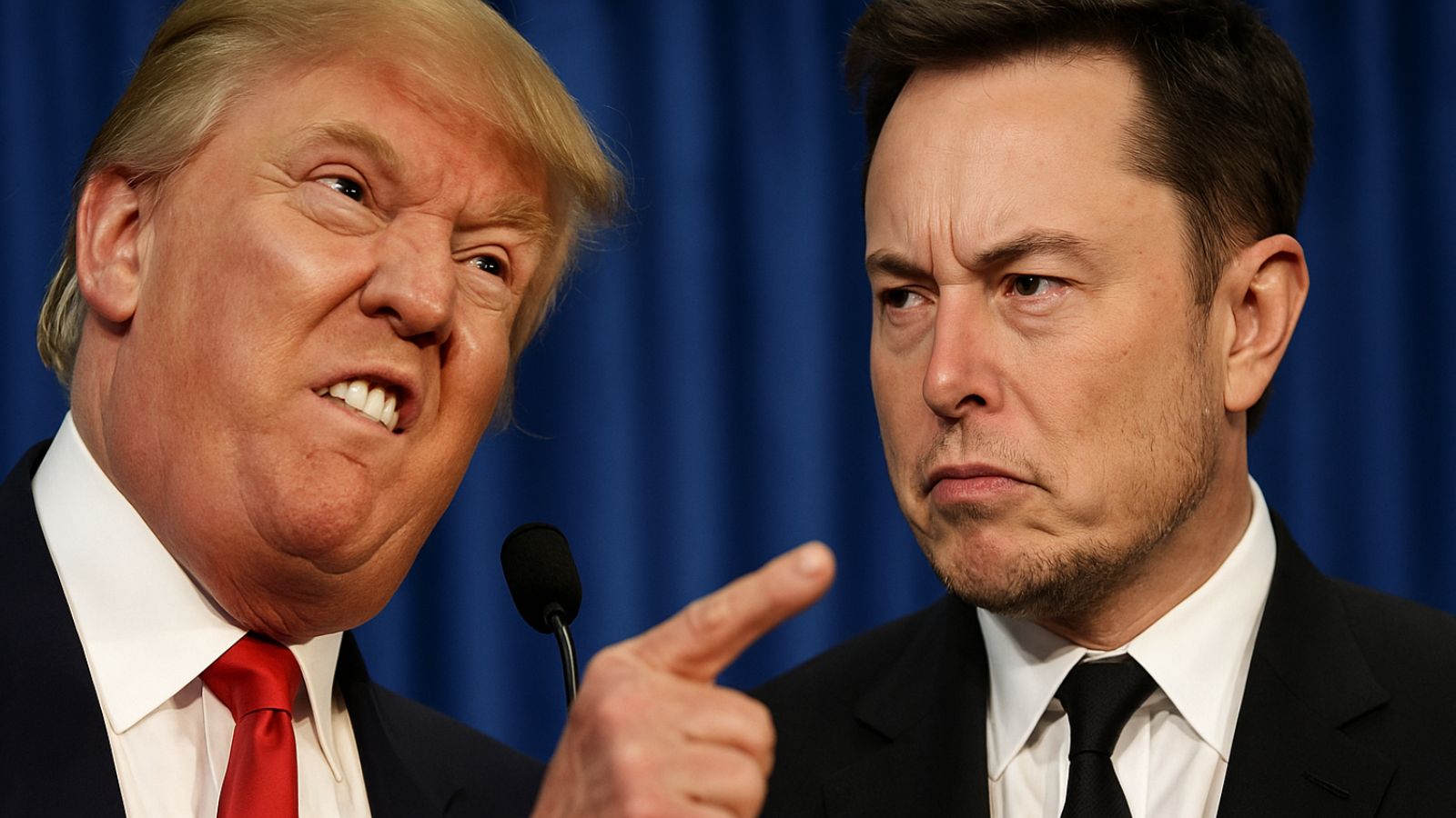 Donald Trump Brigando com o Elon Musk
