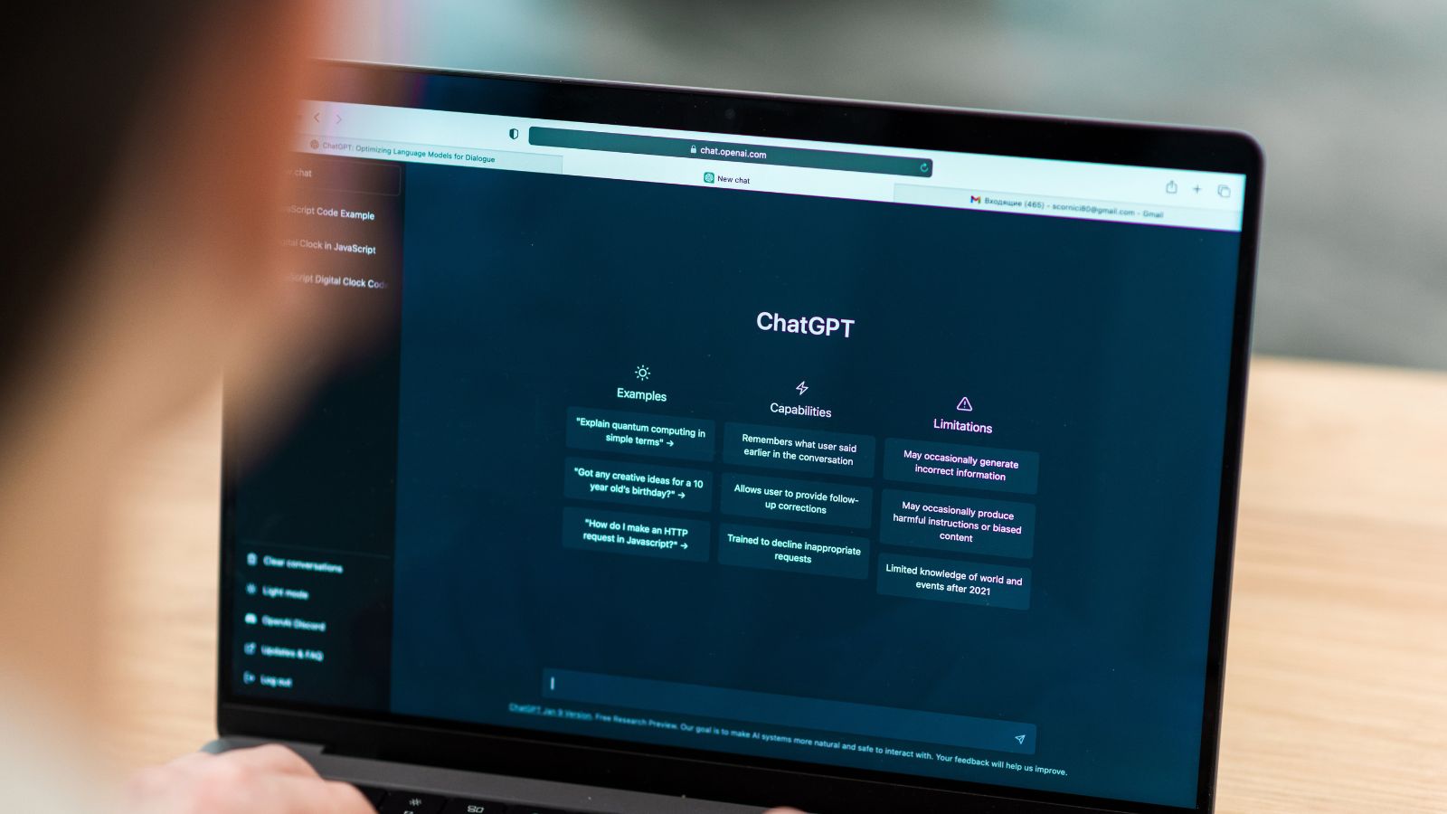 Pessoa usando o ChatGPT