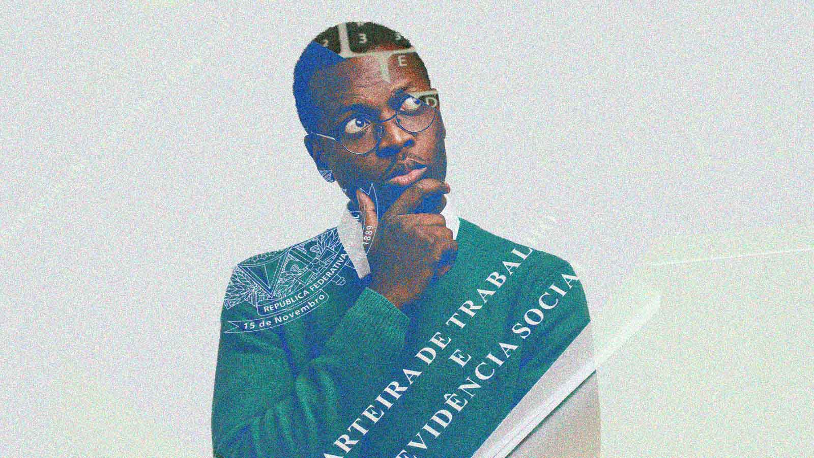 Homem em dúvida entre a carteira assinada ou negócio próprio? A dúvida da geração Z