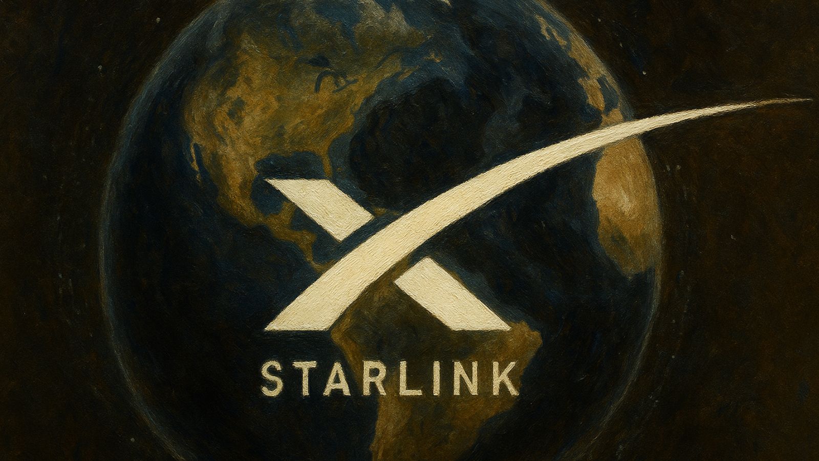 Starlink símbolo e planeta Terra