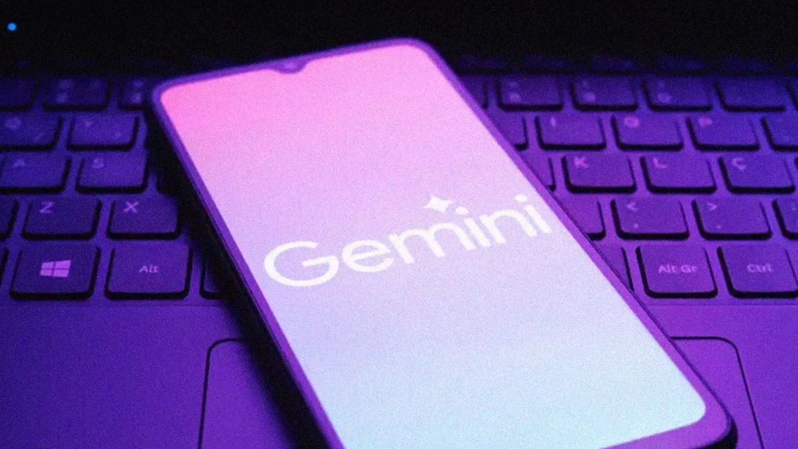 Tela de celular aberta no gemini
