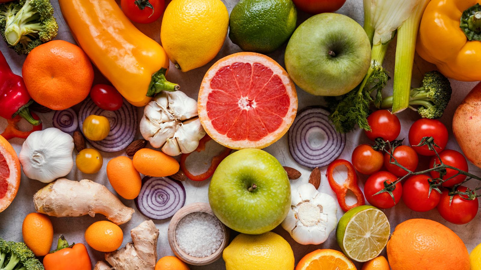 Alimentos foto de cima